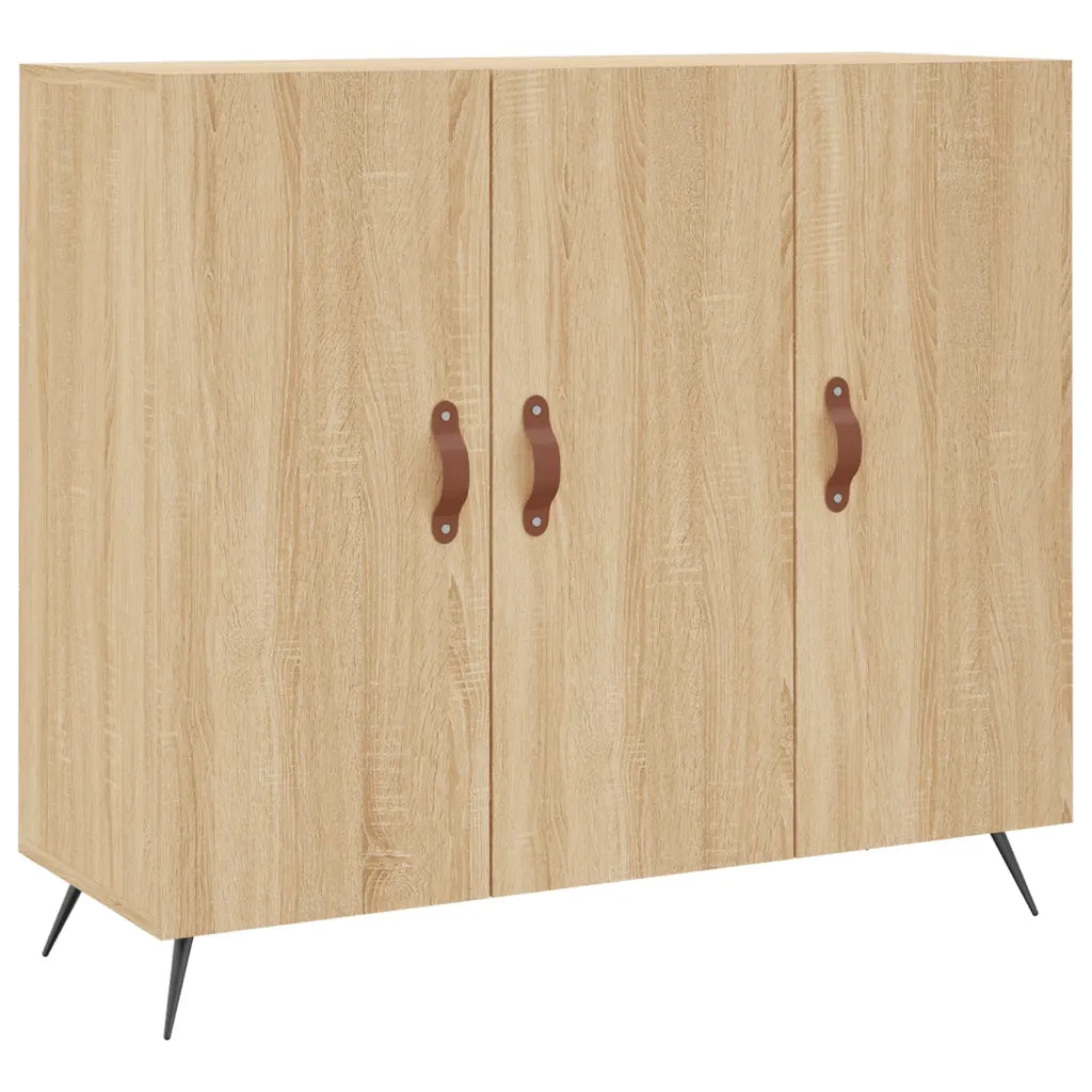 Credenza Rovere Sonoma 90x34x80 cm in Legno Multistrato 828079