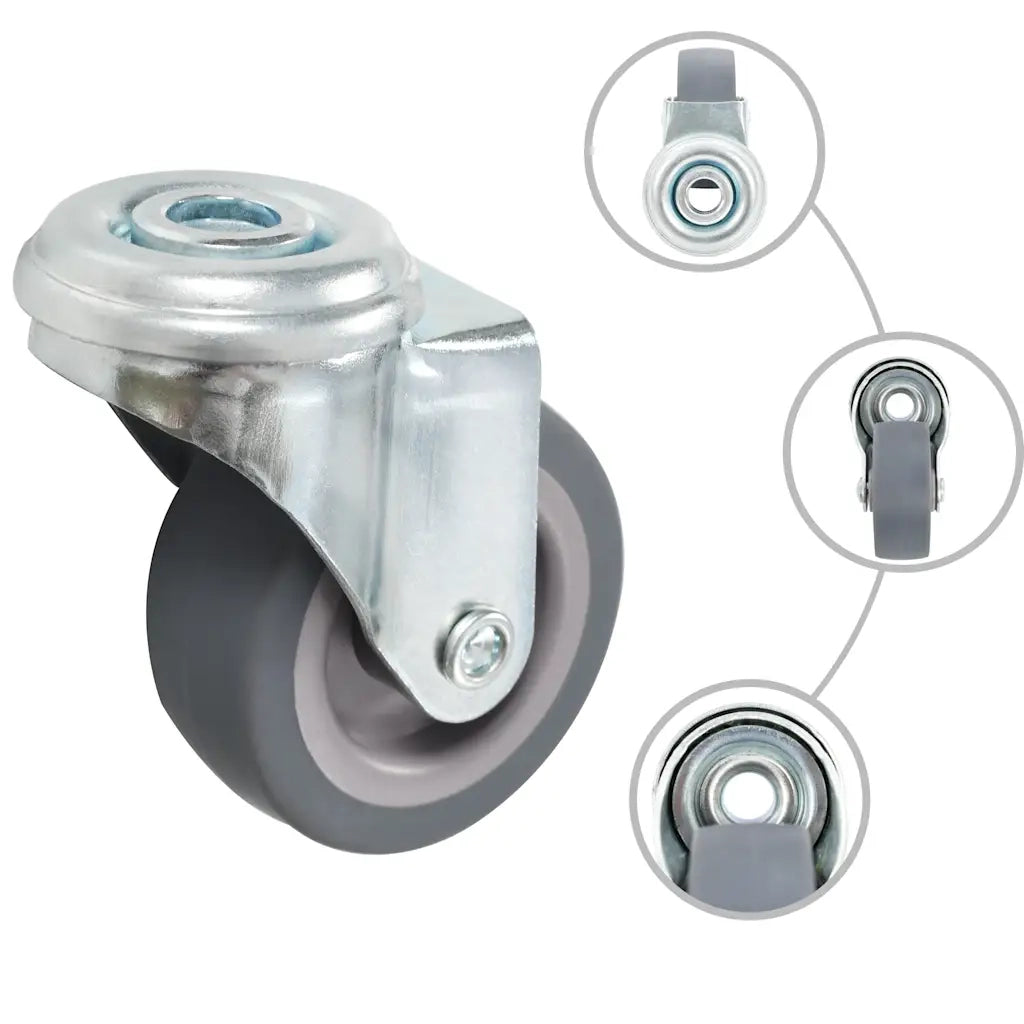 Ruote Girevoli con Foro per Bullone 12 pz 50 mm CFW7061796