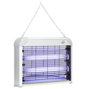 EasyComfort Zapper per Insetti e Zanzare da 20W a Luci LED UV con Vassoio Rimovibile, in ABS e Metallo, 39x8x28 cm