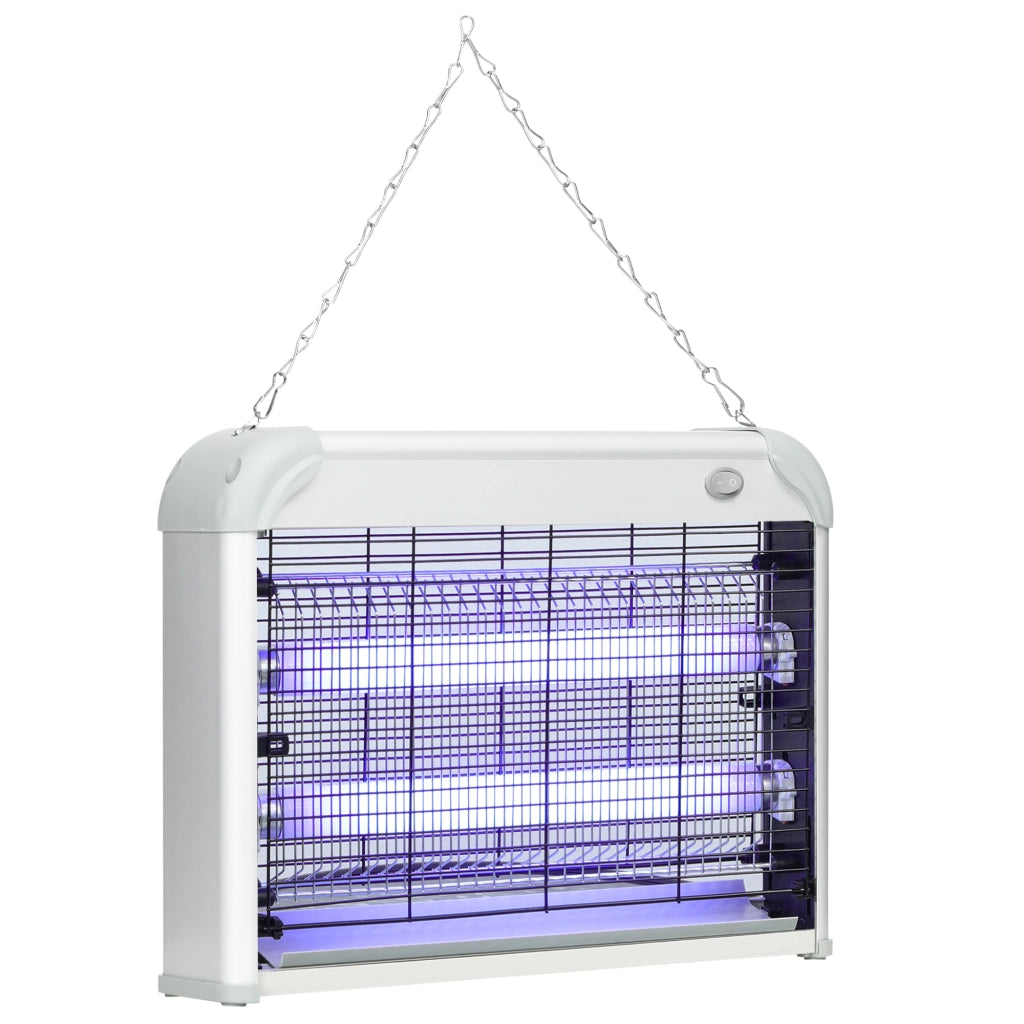 EasyComfort Zapper per Insetti e Zanzare da 20W a Luci LED UV con Vassoio Rimovibile, in ABS e Metallo, 39x8x28 cm