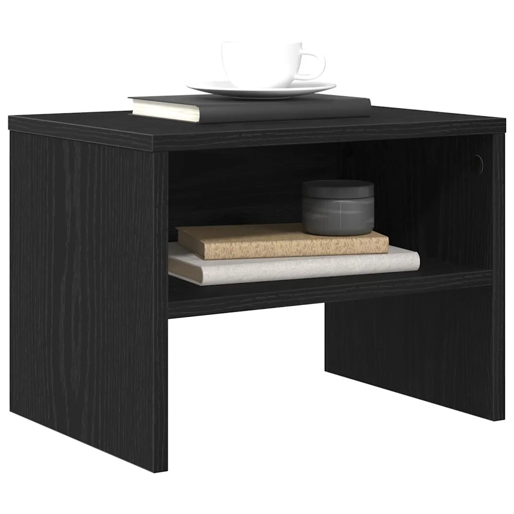 Armadio da Notte 2 pcs Rovere nero 40 x 40 x 30 cm 875008
