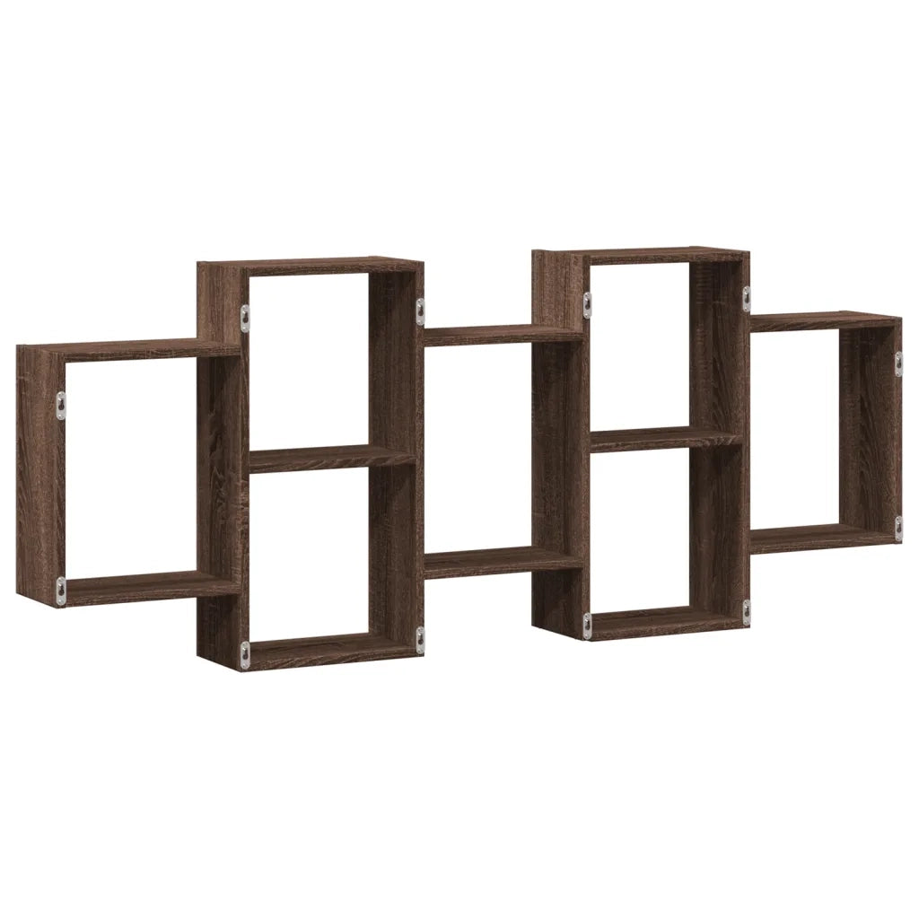 vidaXL Scaffale a Parete Rovere Marrone 159x18x65 cm in Truciolato