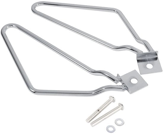 Sostegno Delta Posteriore per Motocicletta - Cromato - Fissaggio in Acciaio - Set da 2 pezzi - Compatibile con XL883/1200 HD1450/1584 - Sostegno Delta Posteriore