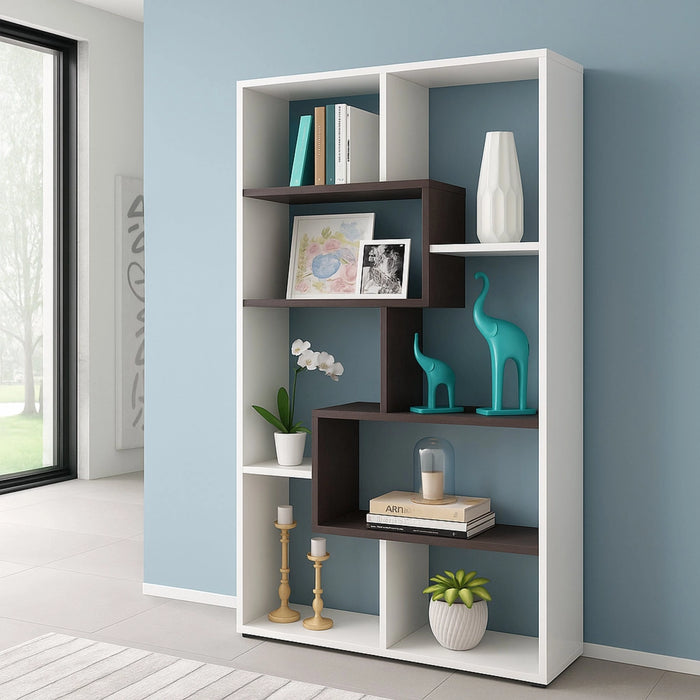 Biblioteca Arconnor, Libreria 6 Ripiani, 80x25x180h cm Bianco