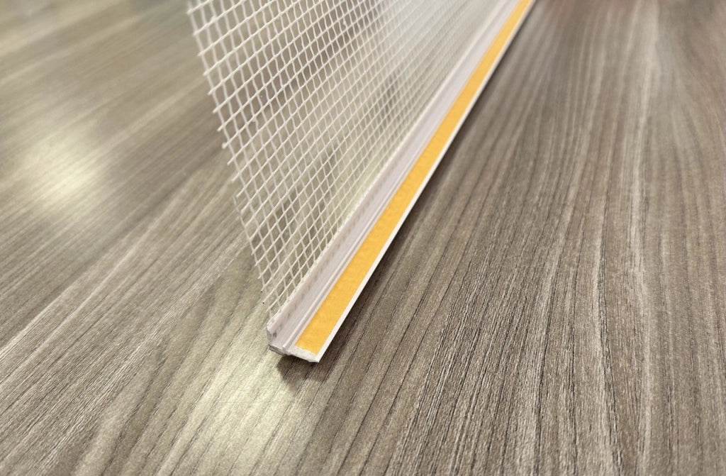 Profilo in pvc con rete in fibra di vetro per finestre e porte 6mm barra 2.5 m bianco