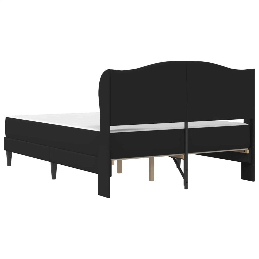 Struttura del letto con testiera Nero 120 x 190 cm Similpelle