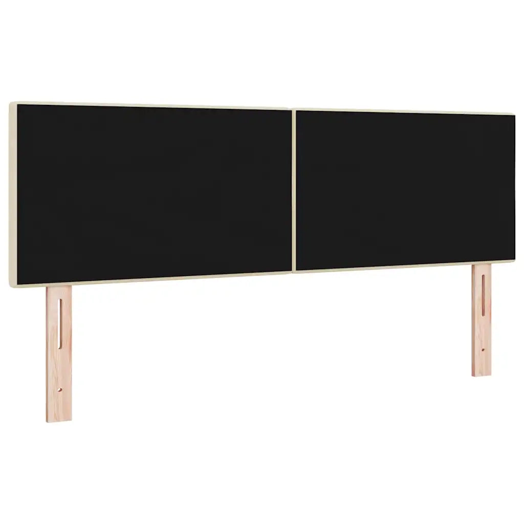 Testiera LED con strisce LED con testiera Crema 144 cm Tessuto 3338127