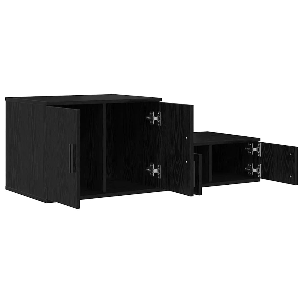 Armadio 2 pz Rovere Nero 108 x 41 x 40 cm Legno multistrato CFW8639888