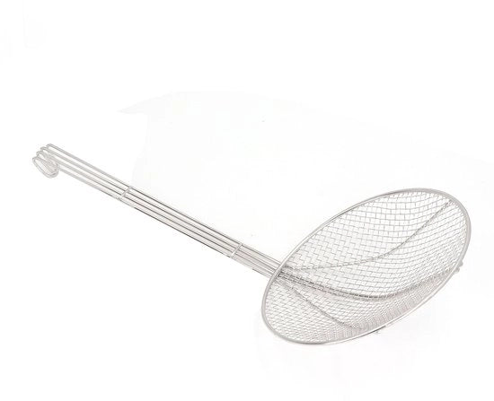 Scoiattolo per Cucina - Manico Lungo - Acciaio Inossidabile - Setaccio Fine - Utensili da Cucina - Resistente al Calore - Setaccio con Manico