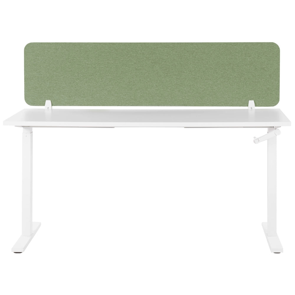 Pannello Divisorio Fonoassorbente per scrivania in PET verde 160 x 40 cm tavolo ufficio
