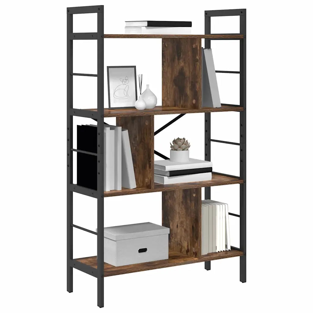 Libreria Rovere fumé 75 x 30 x 123,5 cm Legno multistrato 883966