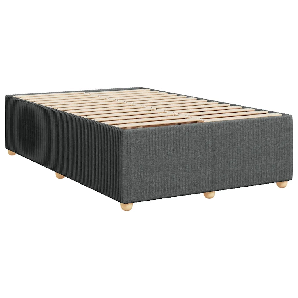 Giroletto a Molle con Materasso Grigio Scuro 120x190cm Tessuto 3289689