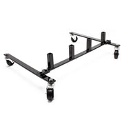 Supporto a rotelle per trasportare e riporre 4 carrelli sposta auto