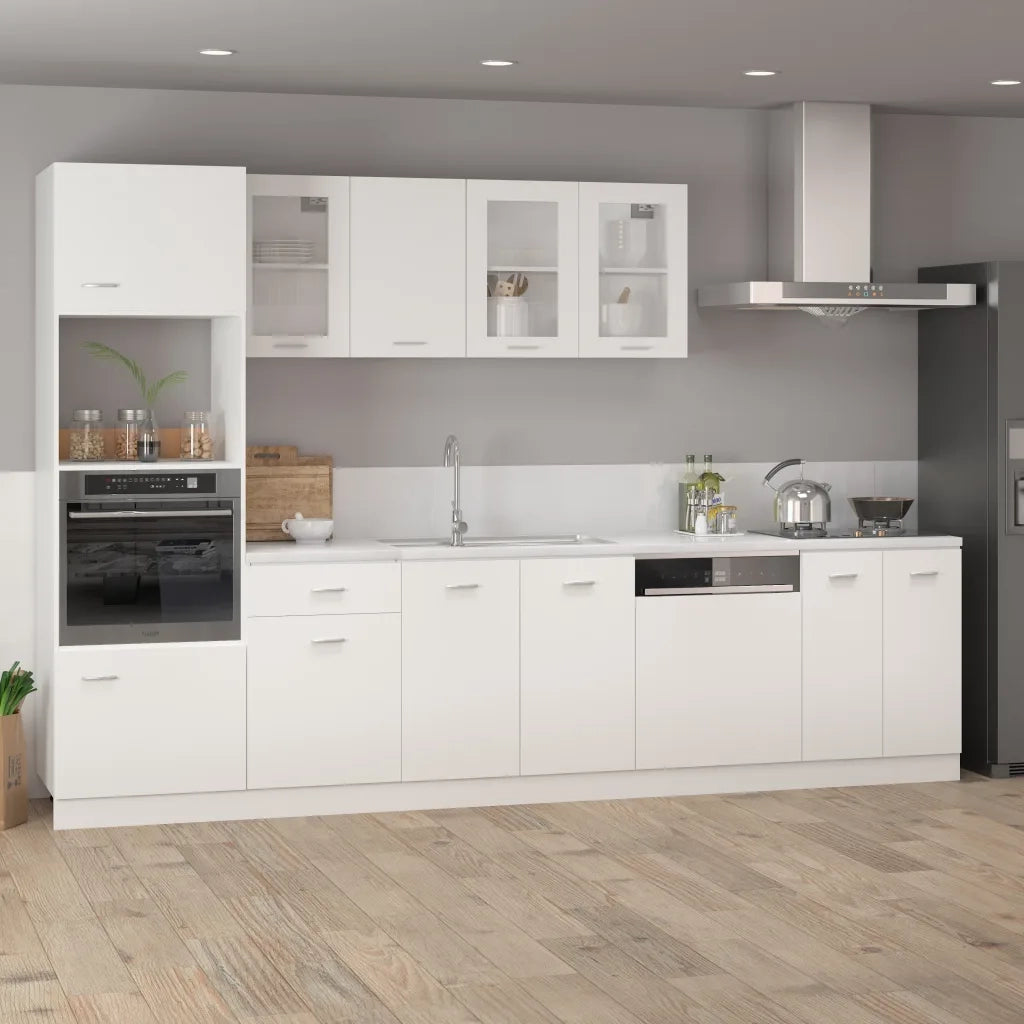 Armadio per Microonde Bianco 60x57x207 cm in Legno Multistratocod mxl 97160
