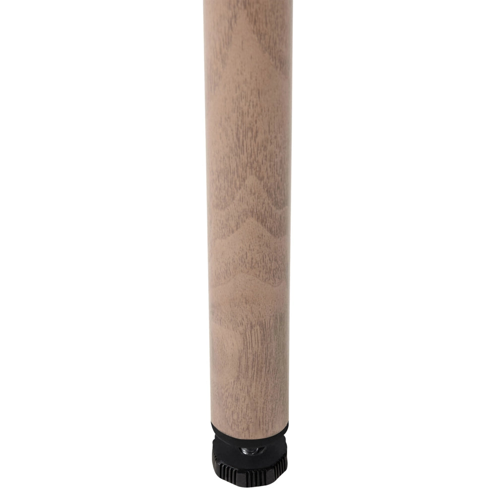 Tavolo da pranzo da giardino in legno scuro Trasferimento termico Telaio in alluminio 6 posti resistente alle intemperie Patio esterno
