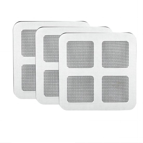 Pannelli di riparazione 10 x 10 cm - Pannelli di riparazione - Adesivo forte - Impermeabile - Velo per zanzare - Per reti antinsettiche - Riparazione schermo