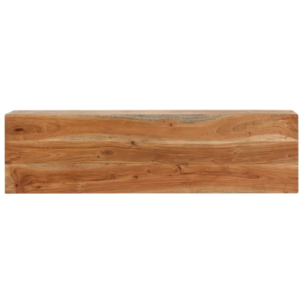 Tavolo Consolle 110x30x75cm in Legno Massello di Acacia e Ferro 376067