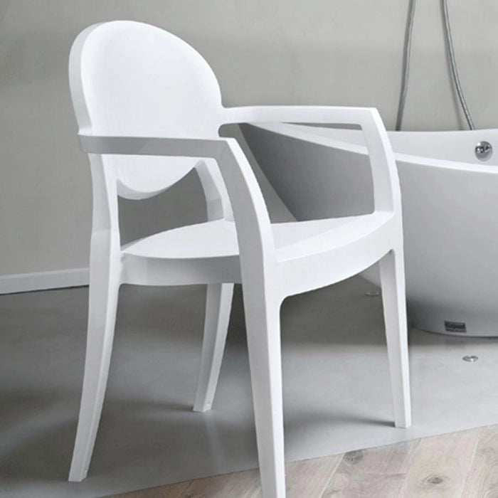 Poltrona in policarbonato IGLOO by Scab  - Poltrona In Policarbonato Igloo By Scab  Colore Bianco Pieno Colore: Bianco