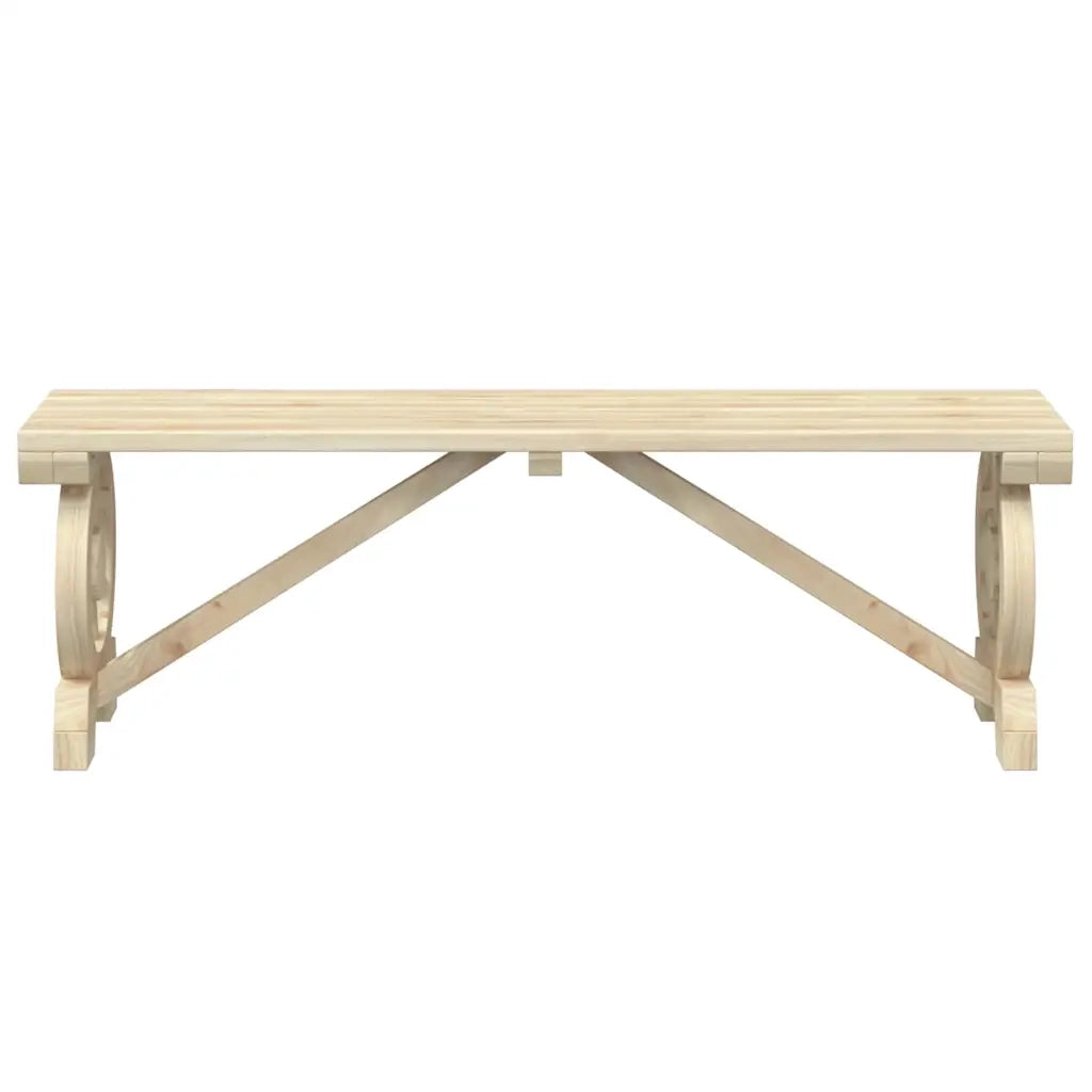Set da Pranzo da Giardino 3 pz in Legno Massello di Abete