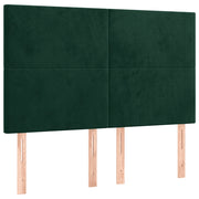 Testiera | Testata Verde Scuro 144x5x118/128 cm Velluto