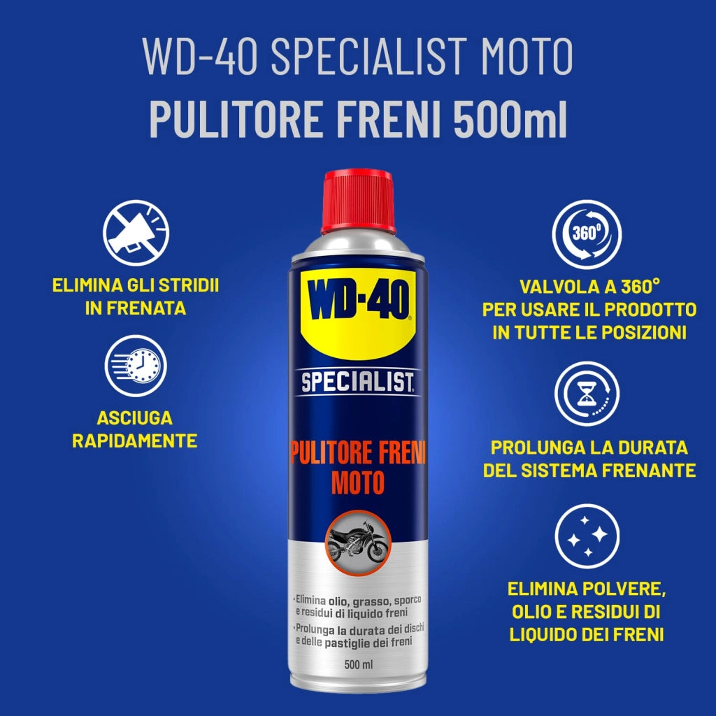 Spray WD 40 Pulitore Freni Moto Ml. 500