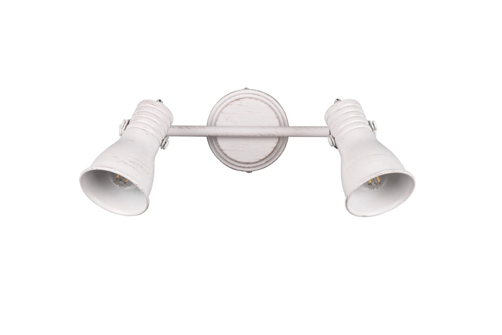 Applique spot Trio STEAM bianco orientabile 2 luci E14