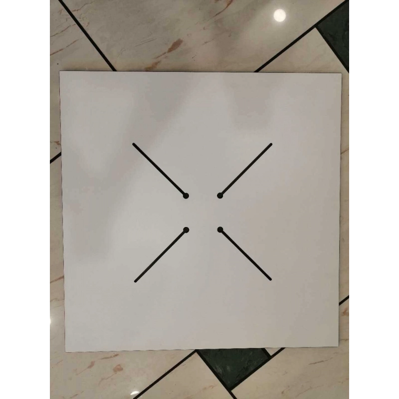 Top tavolo hpl mahe' effetto legno naturale quadro cm 79x79x1