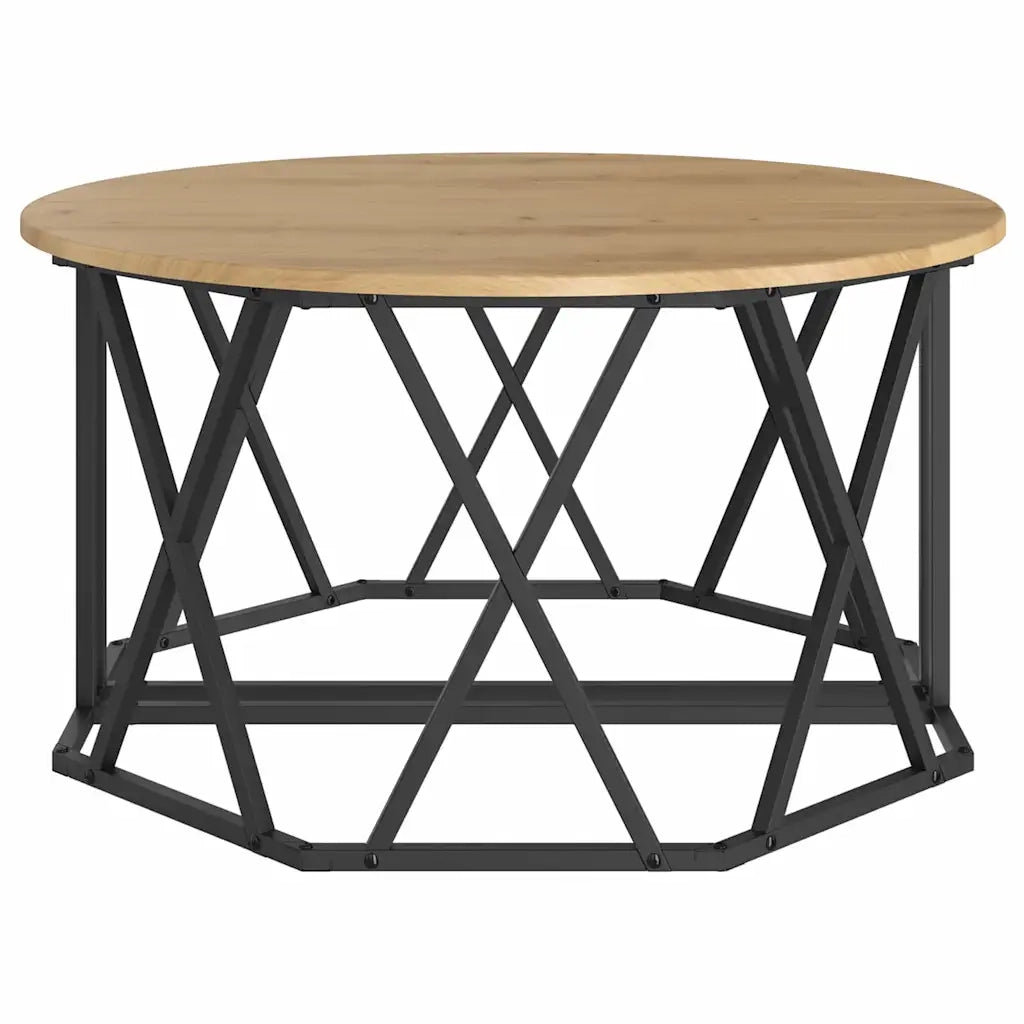Tavolino da salotto Rovere artigianale 80 x 80 x 42 cm 868254