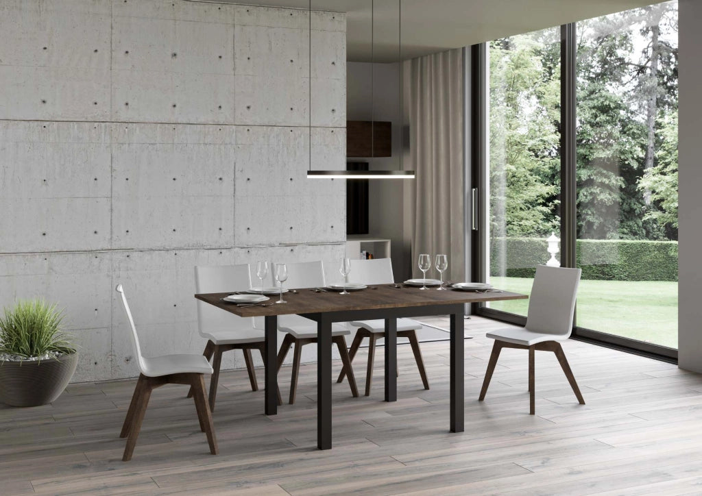Tavolo Allungabile 90-180x90x80-78 cm Everyday Libra Noce
