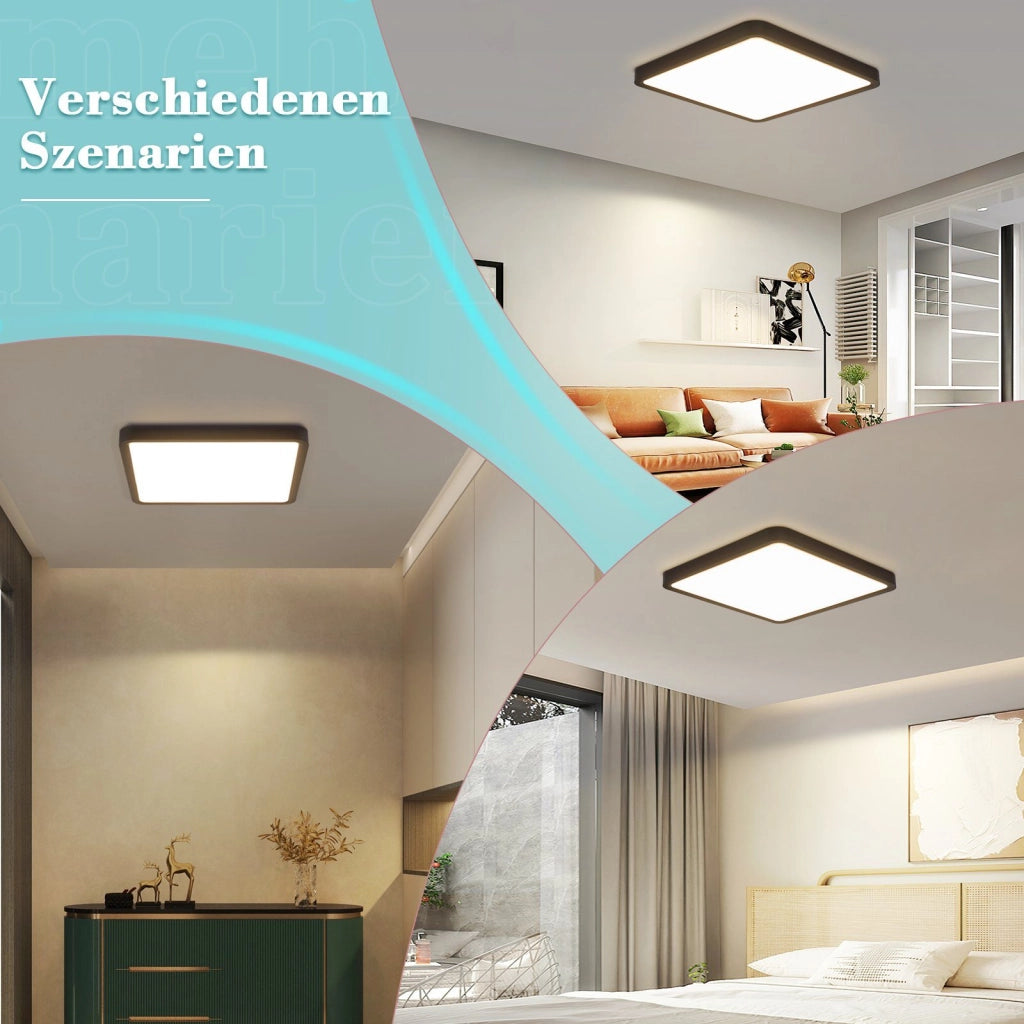 ZMH Lampada da soffitto LED piatta 23cm 18W IP20 bianco neutro per cucina camera letto corridoio