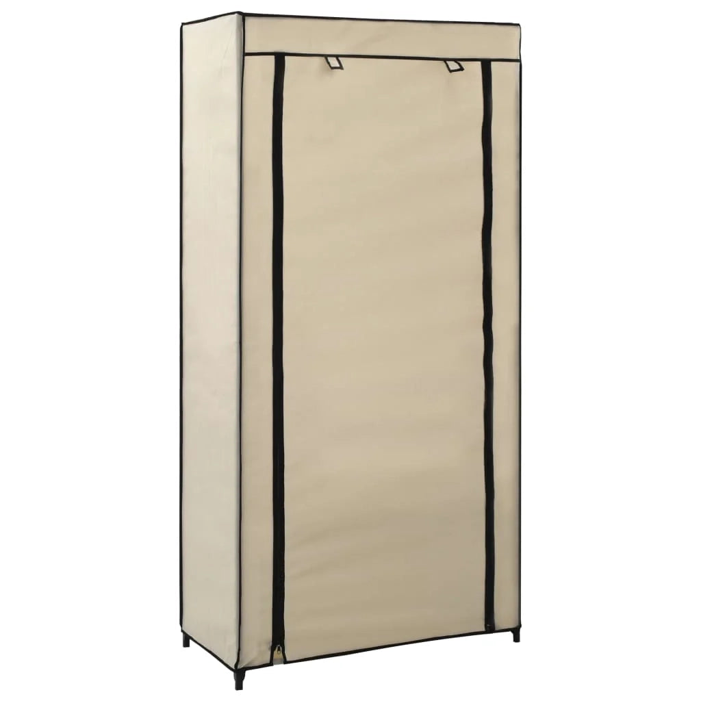 Scarpiera mobile contenitore per scarpe mobile per ingresso/corridoio/soggiorno con coperchio 58 x 28 x 106 cm tessuto crema 02_0021408