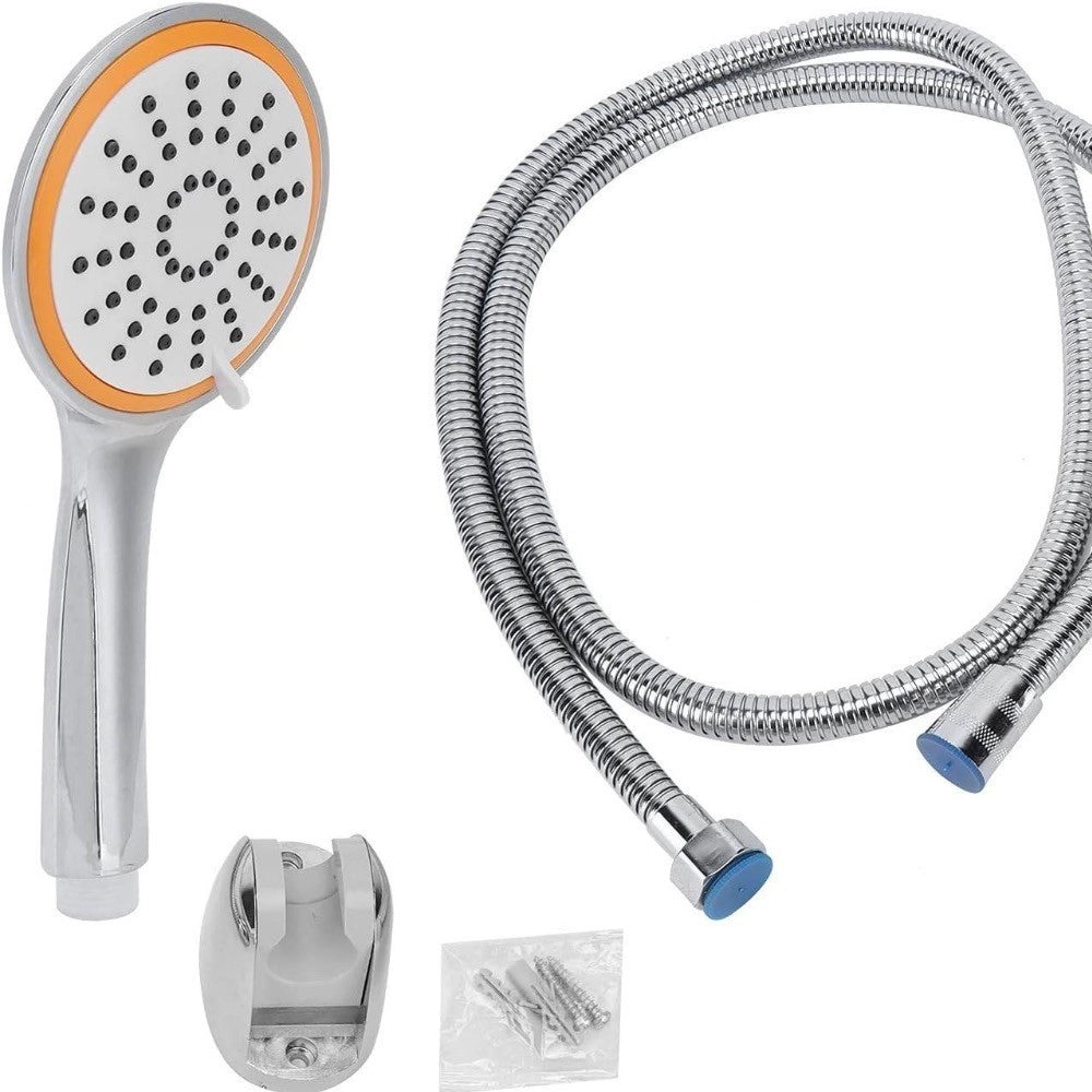 Trade Shop - Soffionee Doccia Universale Anticalcare Con 3 Funzioni Fissaggio A Parete Muro -