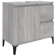 Armadietto Bagno | Armadio da bagno Grigio Sonoma 65x33x60 cm in Legno Multistrato