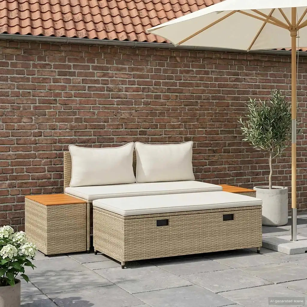 Set di divani da esterno 4 -Seater 4 pcs 55 x 30 x 39 cm