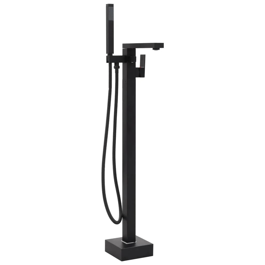 Rubinetto per vasca da bagno indipendente in acciaio inox 90 cm nero 02_0003480