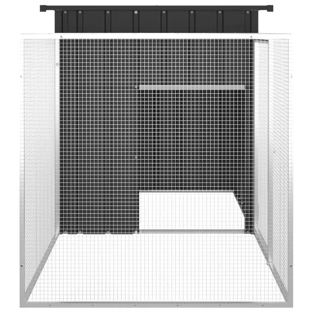 Conigliera 200 x 91 x 100 cm acciaio zincato antracite 02_0041945