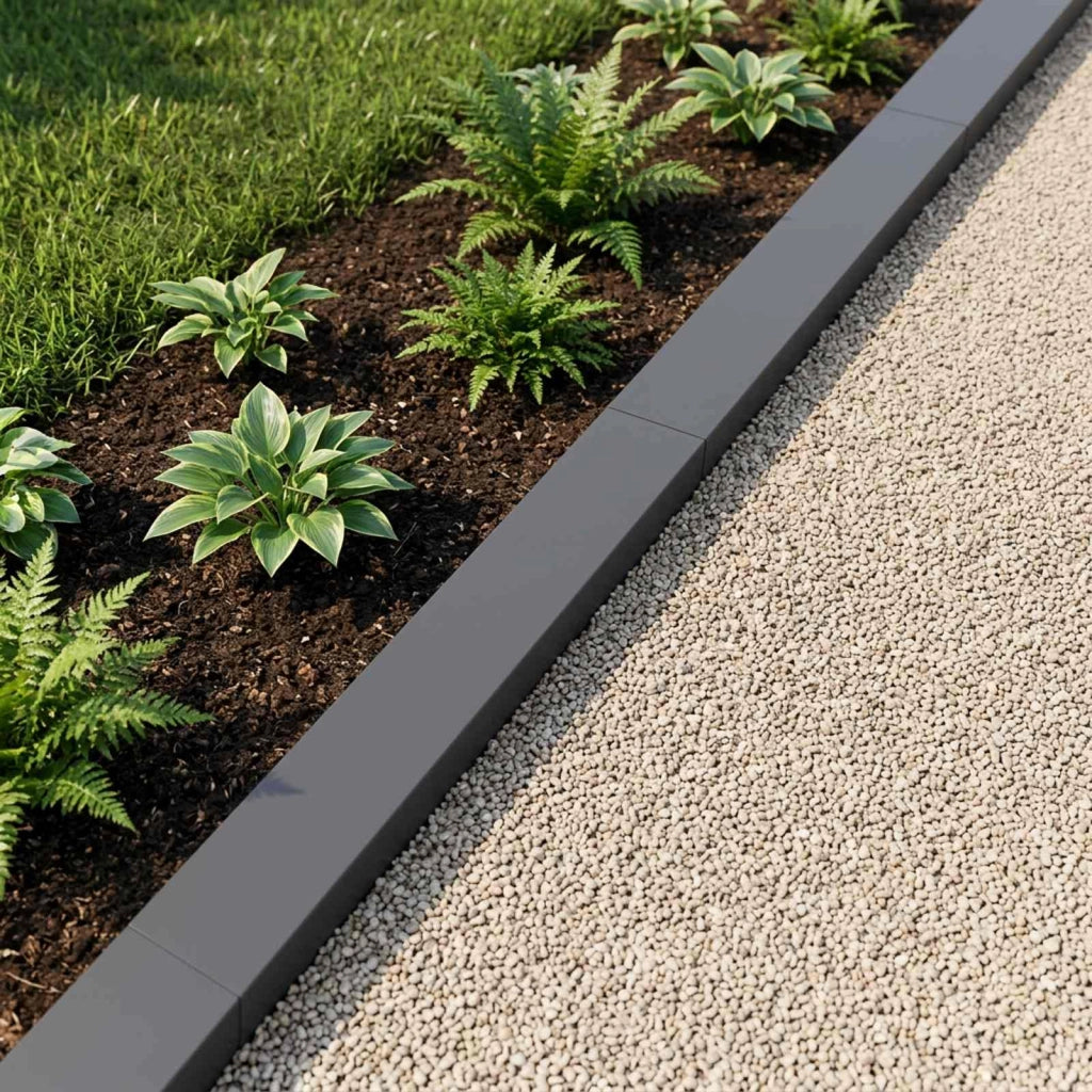 Profilo di copertura per giardino 2 pz 100 x 10 x 5 cm Acciaio 8013038