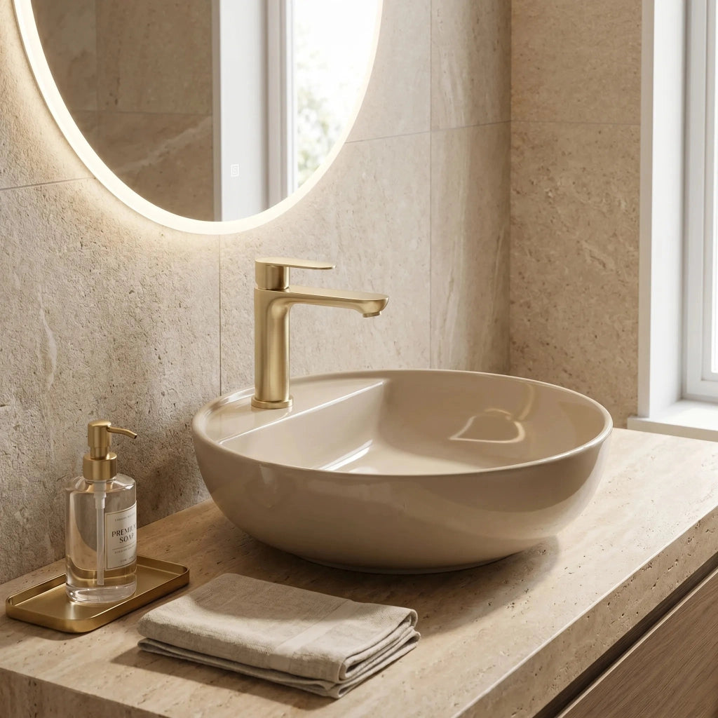 Rubinetto Da Bagno Rea Logan Brush Gold