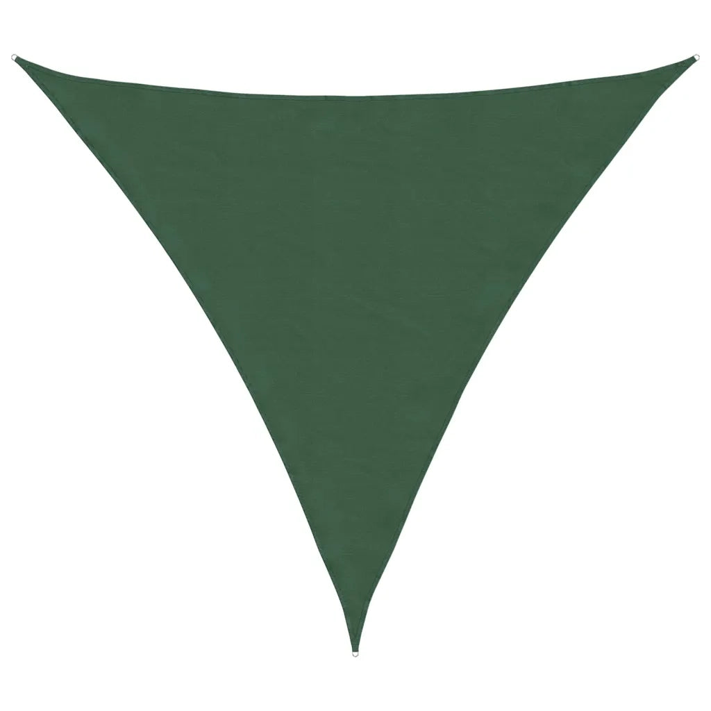 Vela Ombreggiante-Parasole a vela Tessuto Oxford Triangolare 6x6x6m Verde Scuro