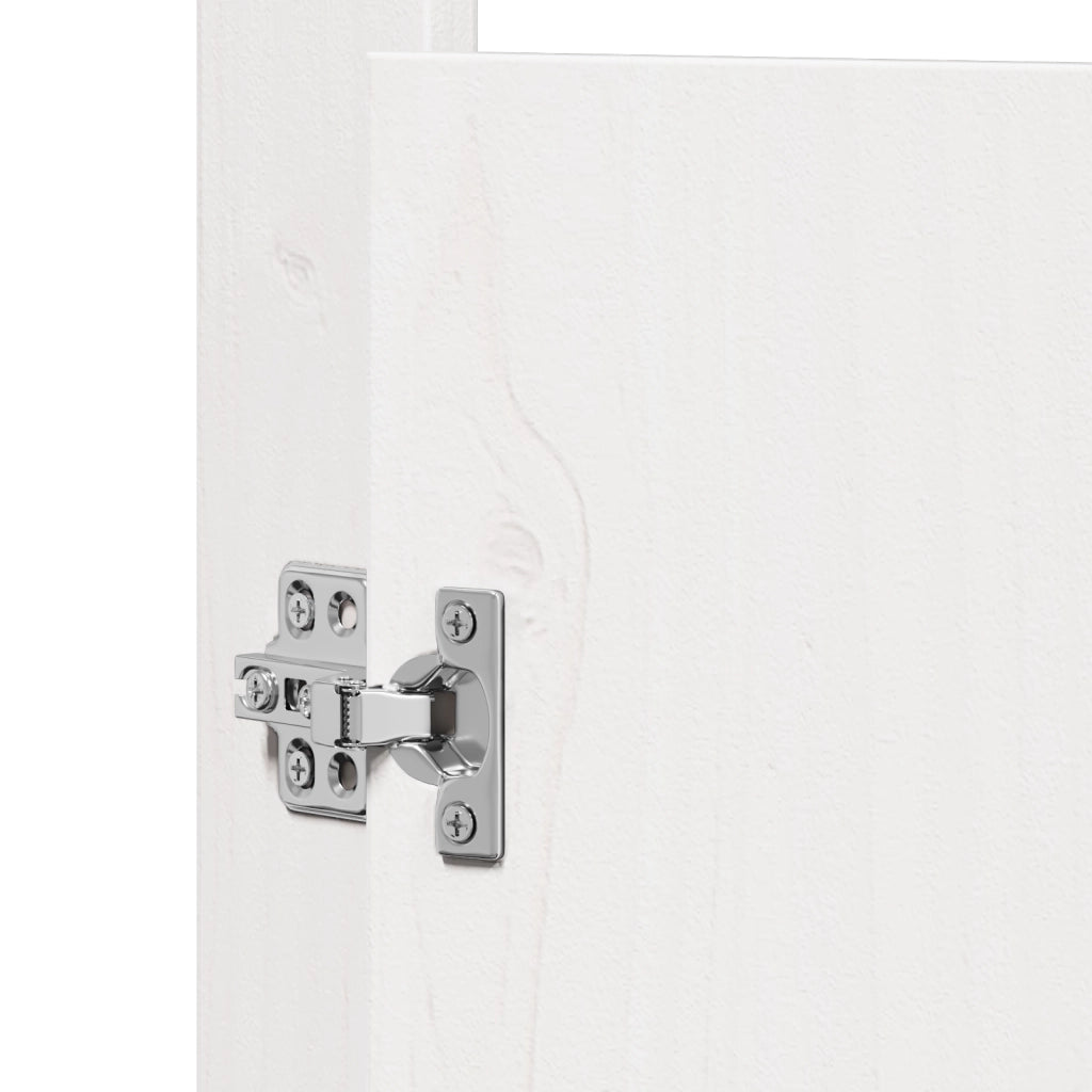 Porte da Cucina Bianche 50x9x82 cm Legno massello di pino