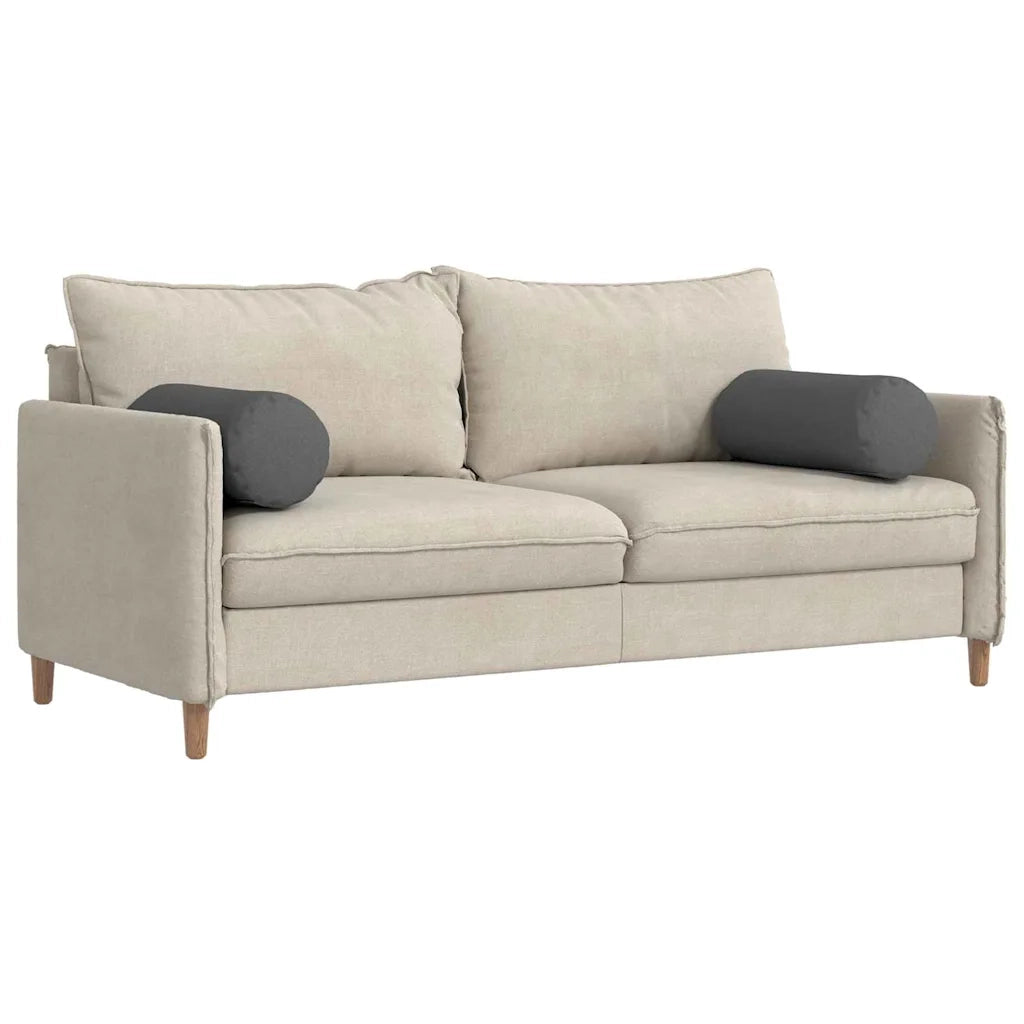 Cuscini a rullo 2 pcs Grigio scuro Ø 25 x 70 cm Tessuto