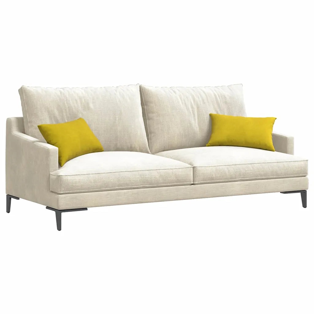 Cuscini da Divano 2 pcs Giallo 50 x 30 cm Tessuto in Cords