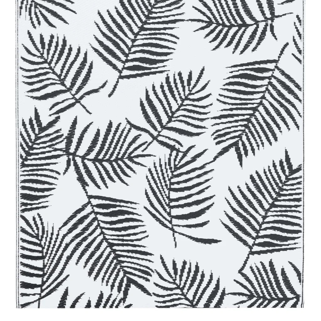 Tappeto da Esterni Bianco e Nero 160x230 cm in PP cod mxl 69381