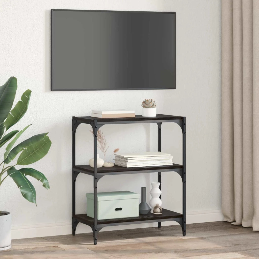 Armadio per Libri Rovere nero 60 x 33 x 70,5 cm 881107