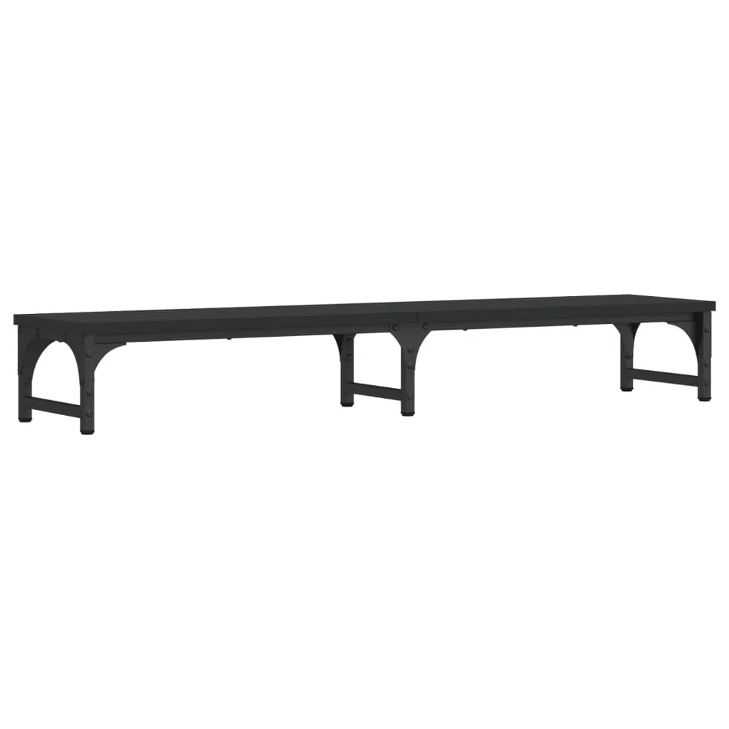 Supporto per monitor mobile da scrivania 105 x 23 x 15,5 cm legno ingegnerizzato nero 02_0044855