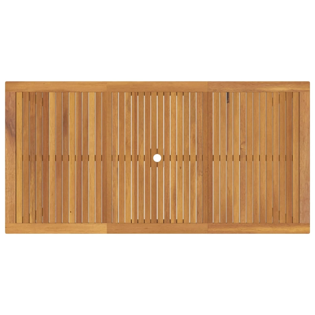 Set da Pranzo per Giardino 7 pz Grigio Legno di Acacia Massello 3365524