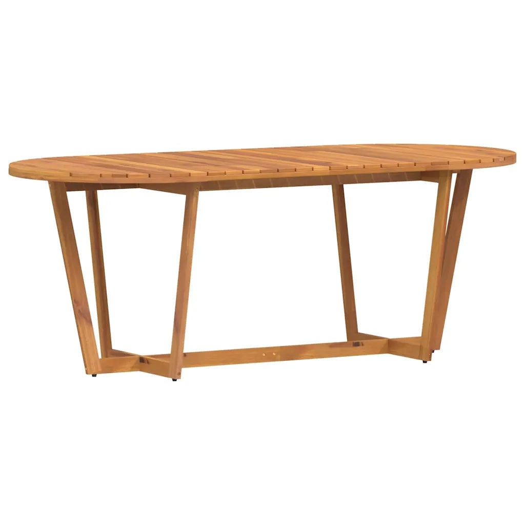 Tavolo da pranzo ovale da giardino 200x90x75 cm in Legno Massello di Acacia 4108137