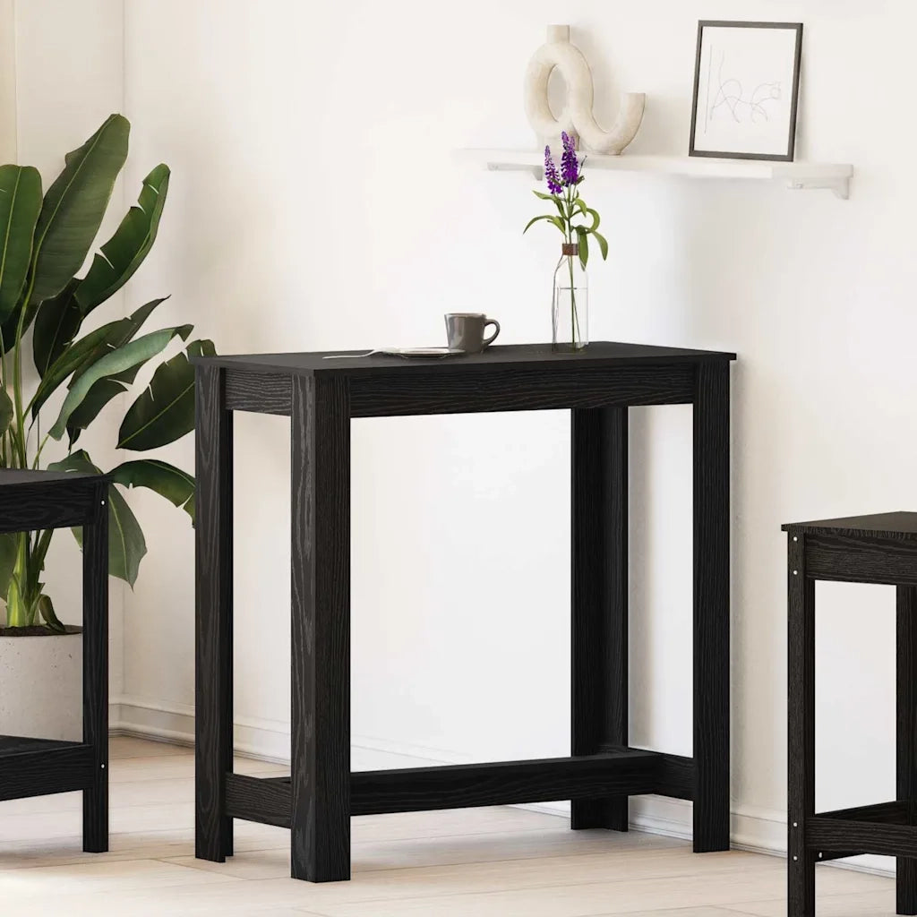 Tavolo da bar Rovere Nero 102 x 50 x 103.5 cm Legno multistrato 868079