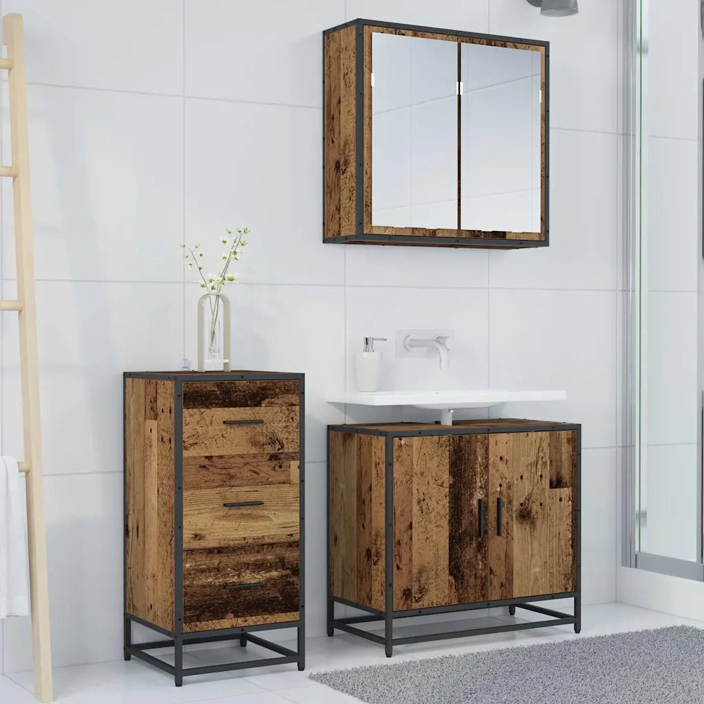 Credenza Legno vecchio 35.5 x 35 x 76 cm