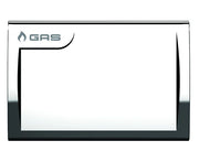 PLACCA DI COPERTURA CROMO PER VALVOLE INTERCETTAZIONE VECCHIA CONNESSIONE  AD U 122X80 MM   TECO Srl